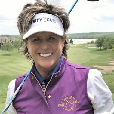 Weekend host Rosie Jones, 13-time LPGA Tour winner